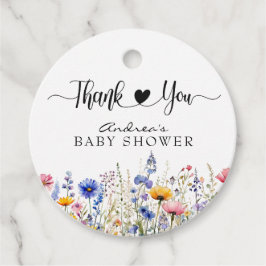 Wilde Bloem Bloemen | Bruids Shower Bedankt Bedankjes Labels