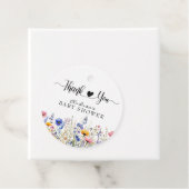 Wilde Bloem Bloemen | Bruiloft Dank Je Bedankjes Labels (In situ)