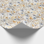 Wilde bloem Bloemen Cadeaupapier (Hoek)