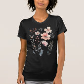 Wilde Bloem-Bloemig-Schattig T-shirt (Voorkant)