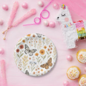 Wilde Bloem Bloemisterij Boho Papieren Bordje (Feest)