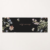 Wilde Bloem Bloemrijke Hommelsbij | Monogram Yogamat (Voorkant (horizontaal))