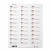 Wilde Bloem Bloemstuk Retouradres Etiket (Full Sheet)