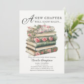 wilde bloem | Boek Thema Bruids Douche Uitnodiging (Staand voorkant)