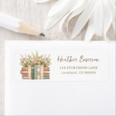 Wilde Bloem Boek Thema Retouradres Label (Insitu)