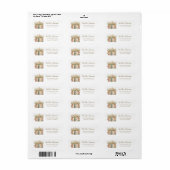 Wilde Bloem Boek Thema Retouradres Label (Full Sheet)
