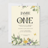 Wilde Bloem Boho 1e Verjaardag Meisje Kaart (Voorkant)