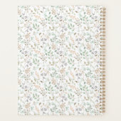 Wilde bloem Boho Aangepaste naam op maat Planner (Achterkant)