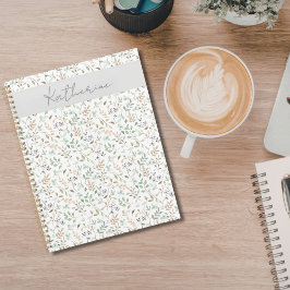 Wilde bloem Boho Aangepaste naam op maat Planner