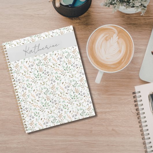 Wilde bloem Boho Aangepaste naam op maat Planner