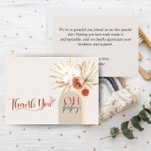 Wilde Bloem Boho Baby Shower Bedankkaart Sjabloon