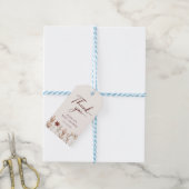 Wilde Bloem Boho Baby Shower Bedankt Cadeaulabel (Met Touw)