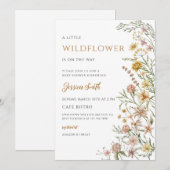 Wilde Bloem Boho Baby Shower Bundel Kaart (Voorkant / Achterkant)