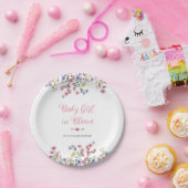 Wilde bloem Boho Baby shower Girl Roos Gold Bord (Feest)