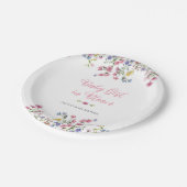 Wilde bloem Boho Baby shower Girl Roos Gold Bord (Gekanteld)