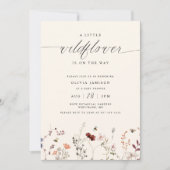 Wilde Bloem Boho Baby Shower Groene Decoratie Kaart (Voorkant)