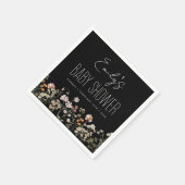 Wilde bloem Boho Baby shower in Bloom Black Servet (Hoek)
