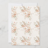 Wilde Bloem Boho Baby Shower Kaart (Achterkant)