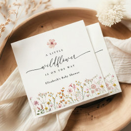 Wilde bloem Boho baby shower Servet