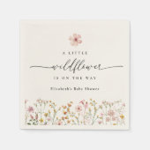 Wilde bloem Boho baby shower Servet (Voorkant)