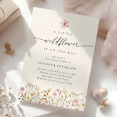 Wilde bloem Boho baby shower uitnodiging