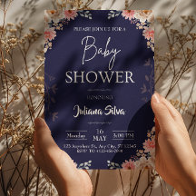 Wilde bloem Boho baby shower uitnodiging