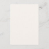 Wilde Bloem Boho Baby Shower Verlotingsluier Informatiekaartje (Achterkant)