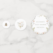 Wilde Bloem Boho Bij Meisje Baby Shower Confetti (Voorkanten)