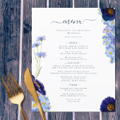 Wilde Bloem Boho Blauwe Bruiloft
