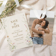 Wilde Bloem Boho Botanische Foto Save The Date