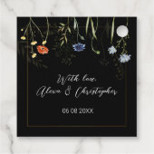 Wilde Bloem Boho Botanische Trouwfeest Bedankjes Labels (Achterkant)
