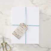 Wilde Bloem Boho Bruidsdouche Bedankt In Bloei Cadeaulabel (Met Touw)