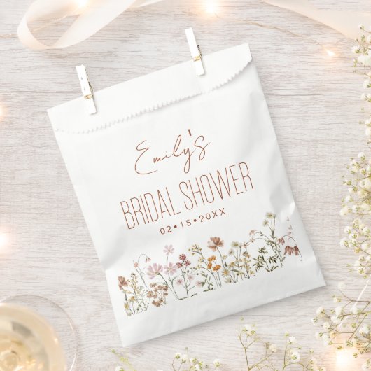 Wilde Bloem Boho Bruidsdouche In Bloei Tuin Bedankzakje (Geknipt)