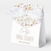 Wilde bloem Boho Bruidsdouche In Bloeiende Tuin Bedankdoosjes (Voorkant Zijde)