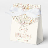 Wilde Bloem Boho Bruidsdouche In Bloeiende Tuin Bedankdoosjes (Voorkant Zijde)