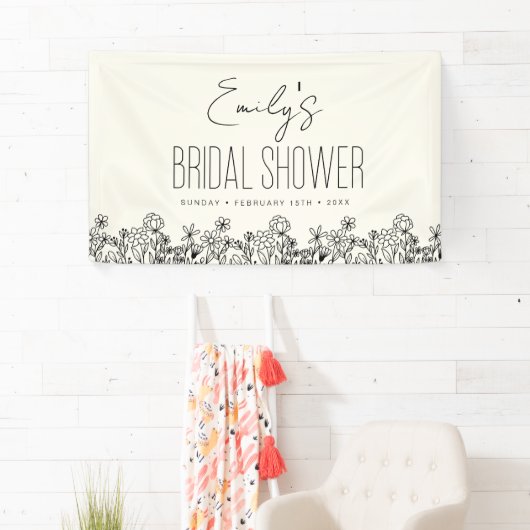 Wilde Bloem Boho Bruidsfeest Bloemstuk Spandoek (Insitu)