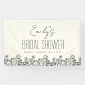 Wilde Bloem Boho Bruidsfeest Bloemstuk Spandoek (Horizontaal)