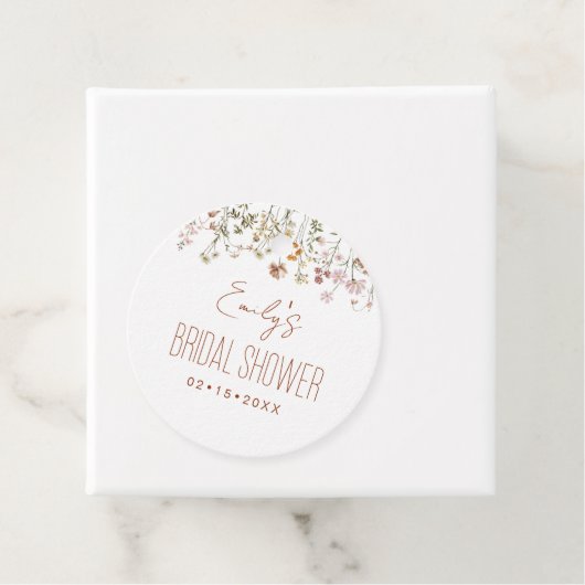 Wilde Bloem Boho Bruidsmeisjes Borrel In Bloom Tui Bedankjes Labels (In situ)