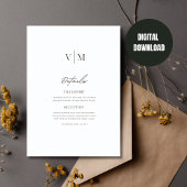 Wilde Bloem Boho Bruiloft, Boho Bruiloft Uitnodigi Kaart