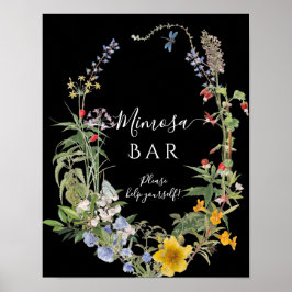 Wilde Bloem Boho Chic Bloemenkrans Kaarten & Cadea Poster