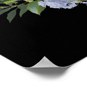 Wilde Bloem Boho Chic Bloemstuk Bruids Bruiloftfee Poster (Hoek)