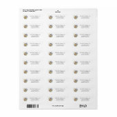 Wilde Bloem Boho Chic Trouw Retouradres Etiket (Full Sheet)
