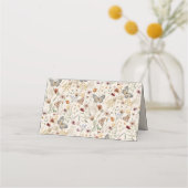 Wilde Bloem Boho Eetbuffet Kaarten Plaatskaartje (Achterkant)