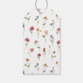 Wilde bloem Boho Favor Tag Cadeaulabel (Achterkant)