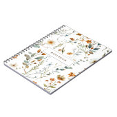 Wilde bloem Boho kleur Notitieboek (Linkerzijde)
