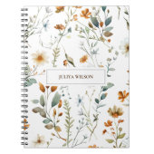 Wilde bloem Boho kleur Notitieboek (Voorkant)