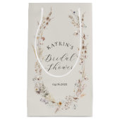 Wilde Bloem Boho Landelijke Elegante Bruidsdouche Klein Cadeauzakje (Voorkant)