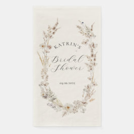 Wilde Bloem Boho Landelijke Elegante Bruidsdouche Servet