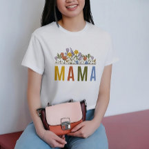 wilde bloem boho mama kleurrijke T-Shirt