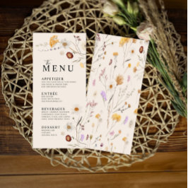 Wilde Bloem Boho Menu